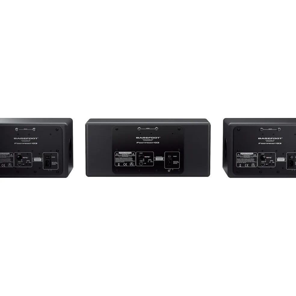 Barefoot Sound Footprint03 3-Way Active Studio Monitor Pair With Footprint03C Center Channel Active Studio Monitor Bundle