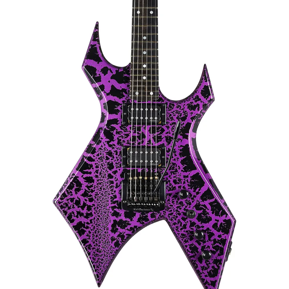 B.C. Rich Warlock Legacy Kahler Electric Guitar Purple Crackle