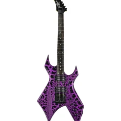 B.C. Rich Warlock Legacy Kahler Electric Guitar Purple Crackle