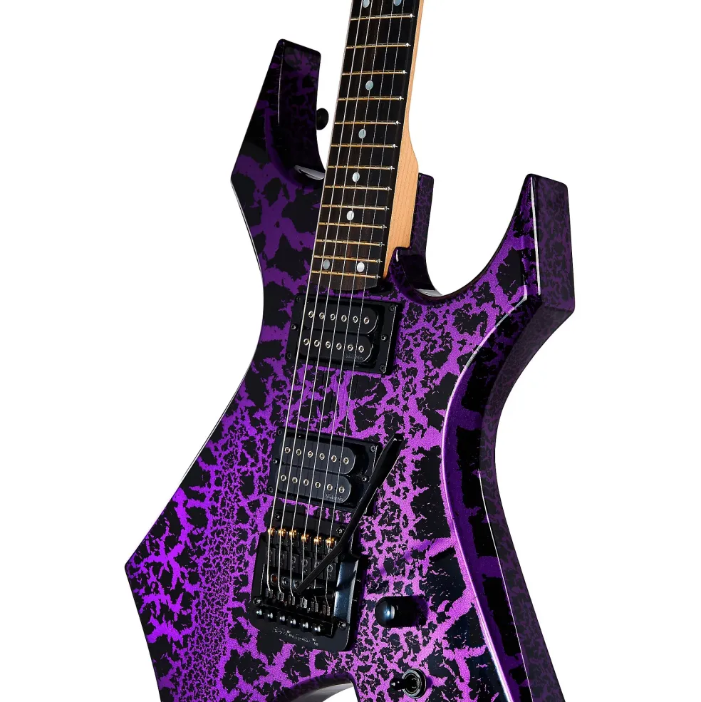 B.C. Rich Warlock Legacy Kahler Electric Guitar Purple Crackle