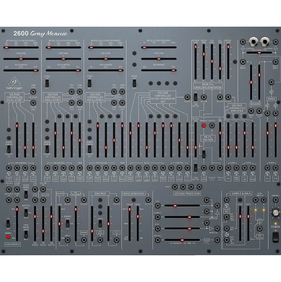 Behringer 2600 Gray Meanie Limited-Edition Analog Semi-Modular Synthesizer