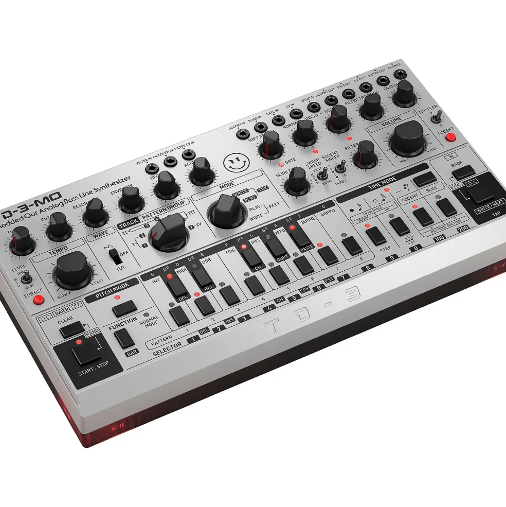 Behringer TD-3-MO-SR Analog Bass Line Synthesizer - Silver