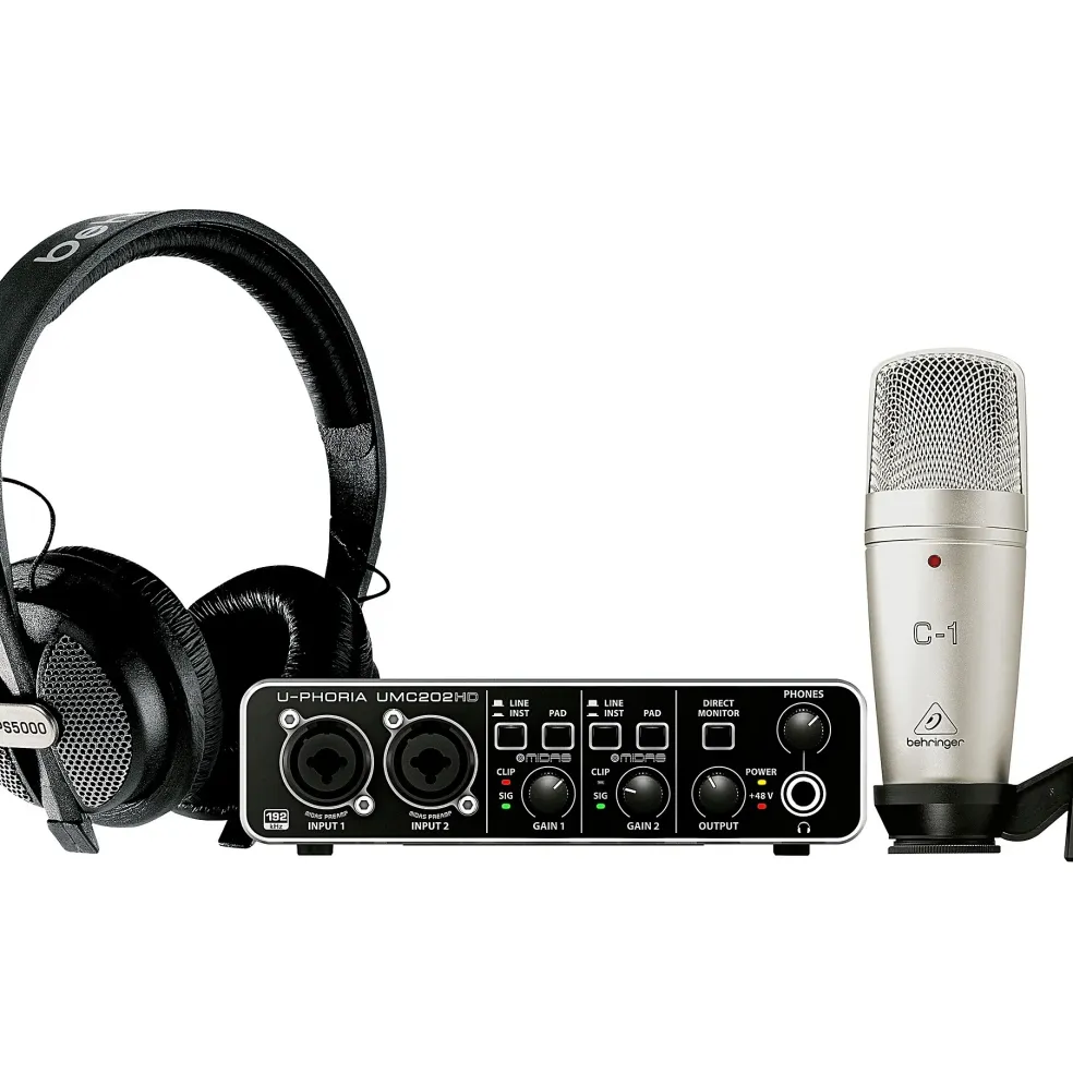 Behringer U-Phoria Studio Pro Complete Recording/Podcasting Bundle