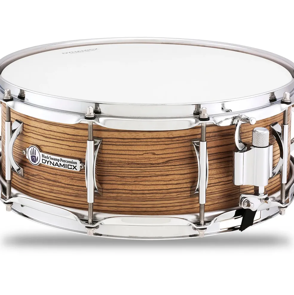 Black Swamp Percussion Dynamicx BackBeat Series Snare Drum with Zebrawood Veneer 14 x 5.5 in.