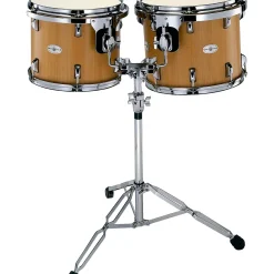 Black Swamp Percussion Figured Anigre Concert Tom Set with Stand 13 and 14 in. Figured Anigre