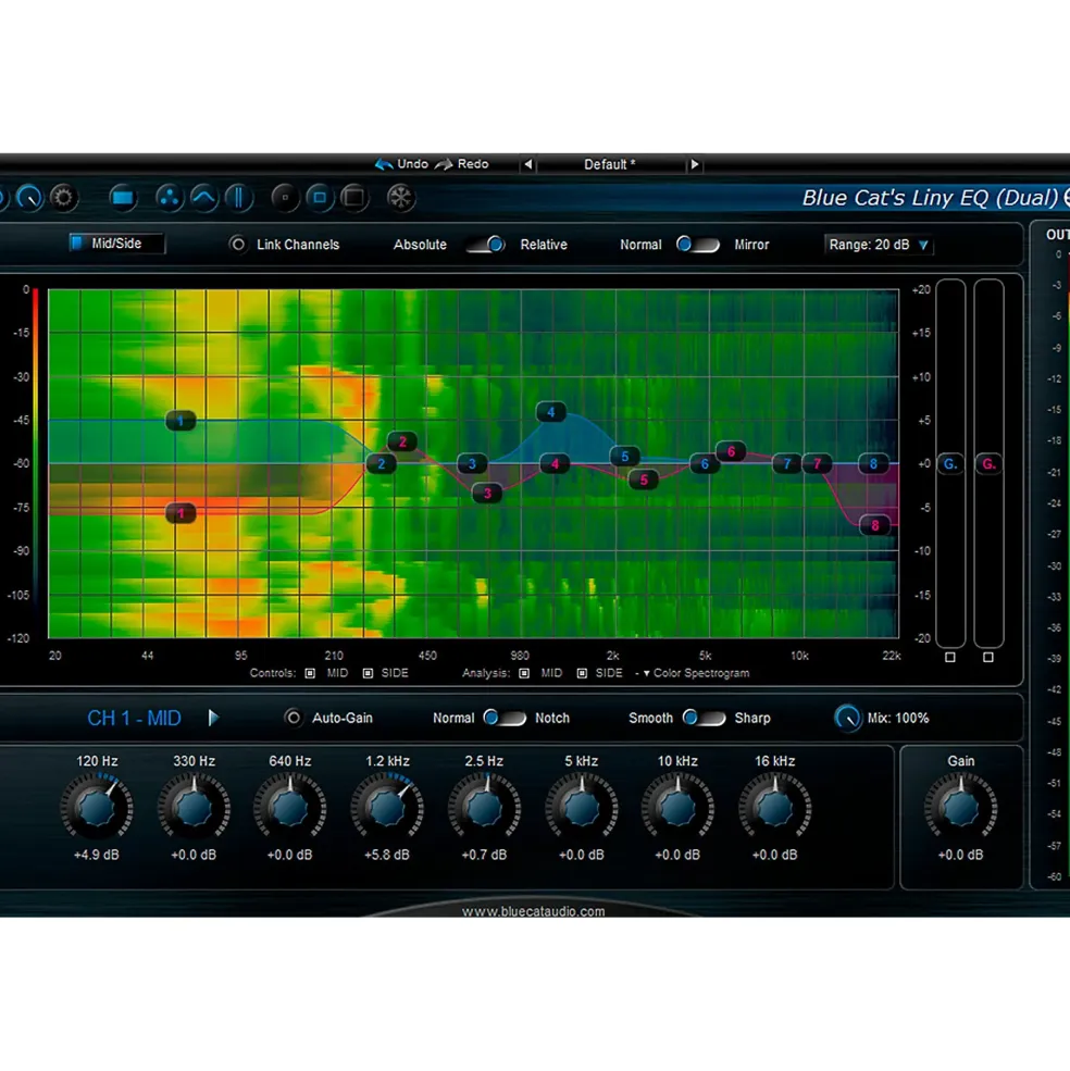Blue Cat Audio Liny EQ Graphic Equalizer Software Download