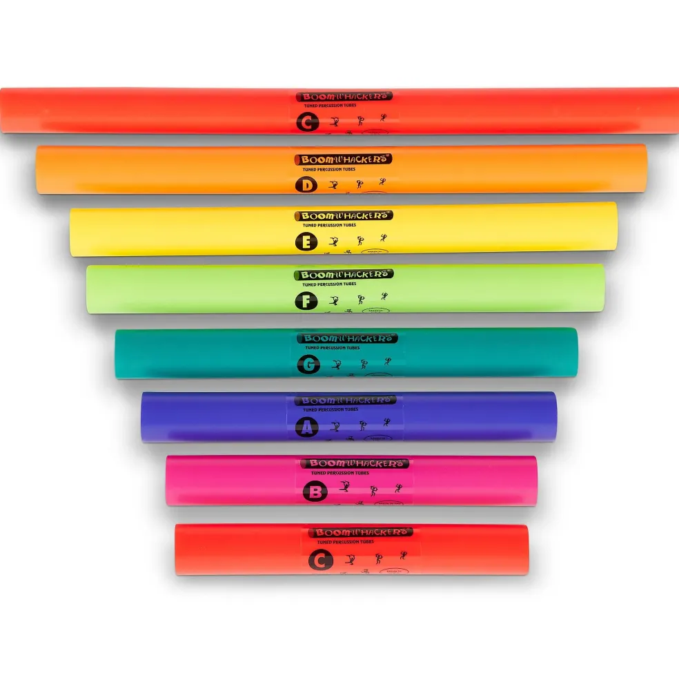 Boomwhackers C Major Diatonic Scale Set (Upper Octave) Boomwhackers Tuned Percussion Tubes