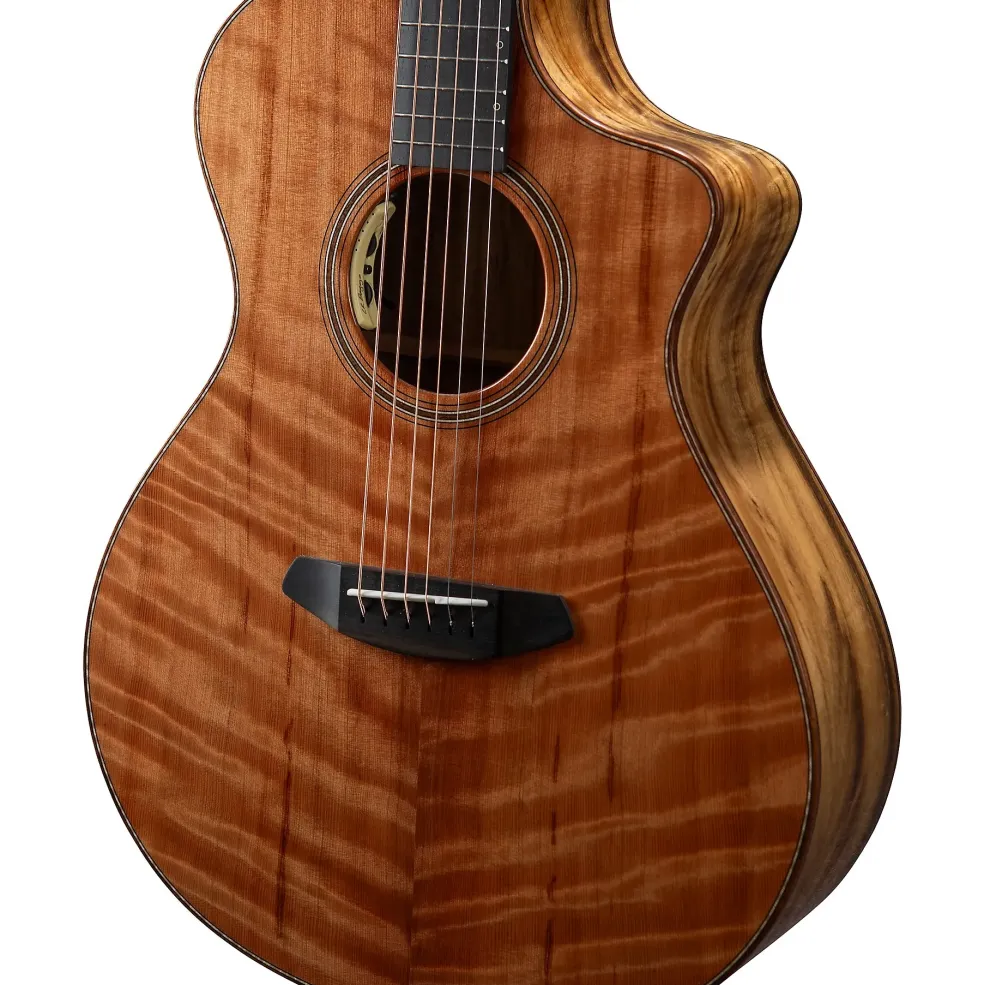Breedlove Oregon Figured Redwood-Myrtlewood Concert Acoustic-Electric Guitar Natural