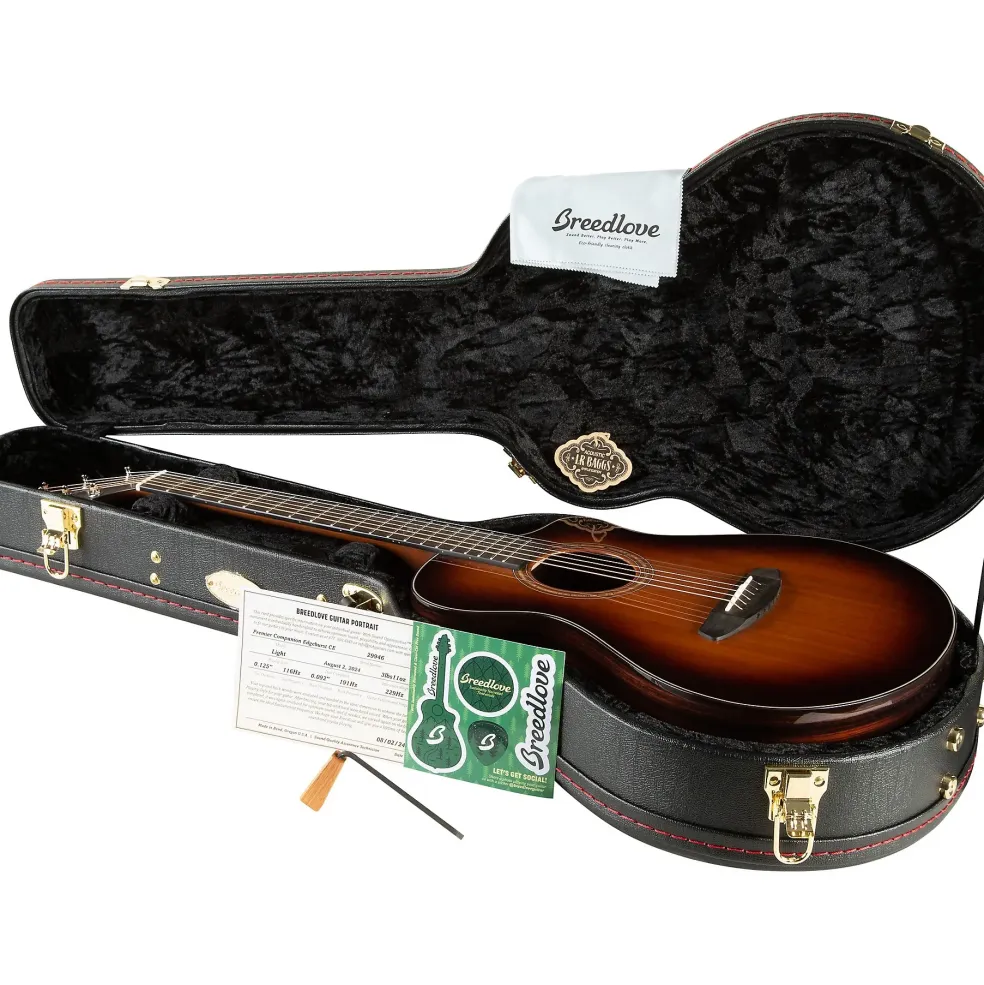 Breedlove Premier Companion CE Acoustic-Electric Guitar Edge Burst
