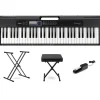 Casio Casiotone CT-S300 61-Key Digital Keyboard Essentials Bundle Blue