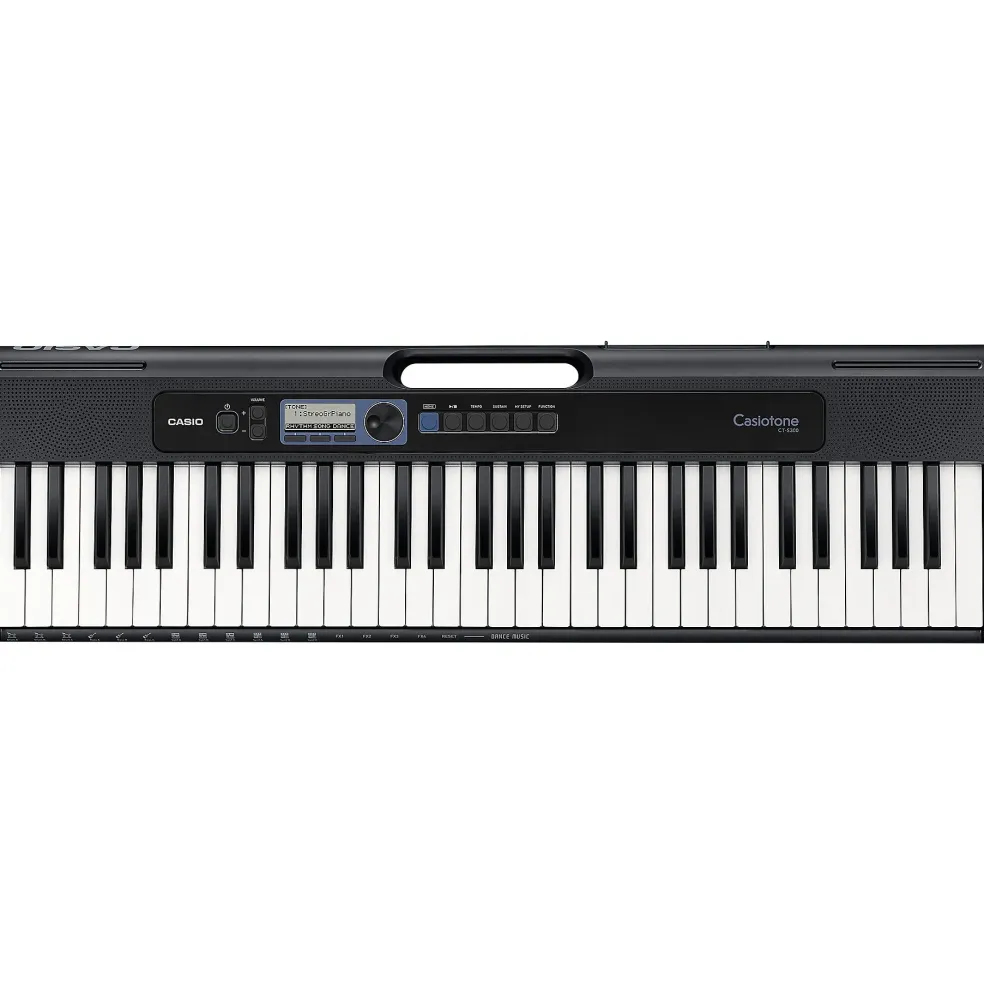 Casio Casiotone CT-S300 61-Key Digital Keyboard Essentials Bundle Blue