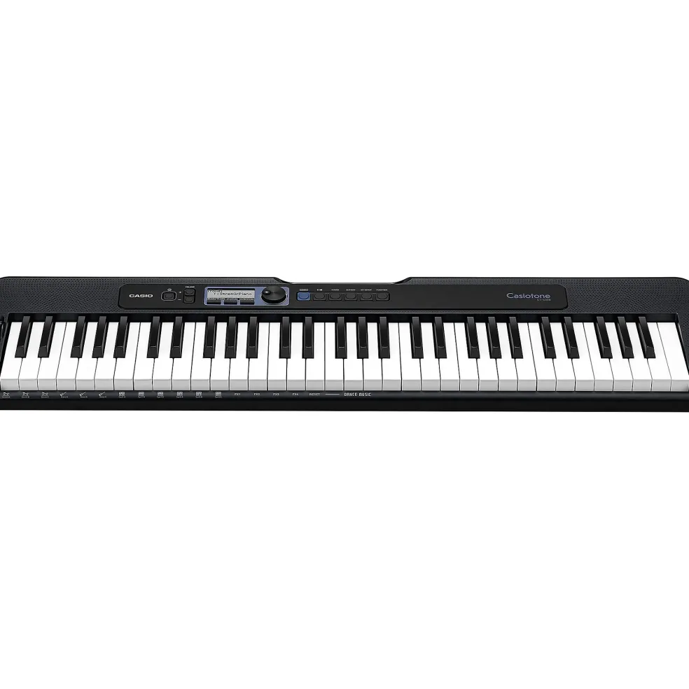 Casio Casiotone CT-S300 61-Key Digital Keyboard Essentials Bundle Blue