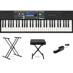 Casio Casiotone CT-S500 61-Key Portable Keyboard Essentials Bundle