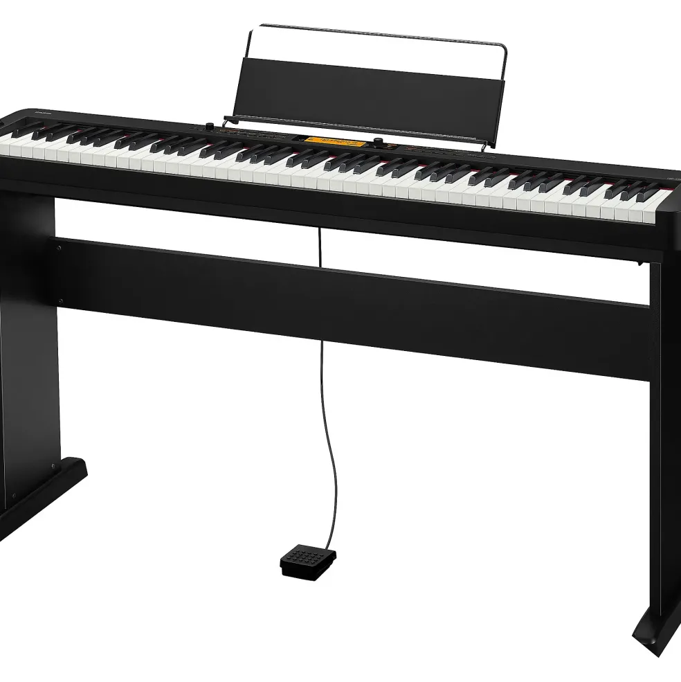 Casio CDP-S360CS Compact Digital Piano With CS-46 Matching Wooden Stand Black