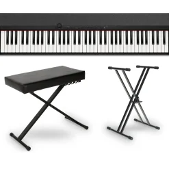 Casio CT-S1 76 Portable Keyboard Essentials Bundle Black