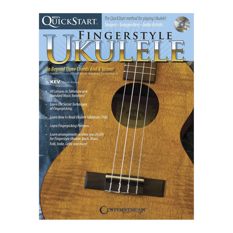 Centerstream Publishing Kev's Quickstart For Fingerstyle Ukulele Book/CD