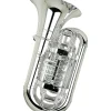 Cool Wind CTU-200 Metallic Series 4-Valve Plastic BBb Tuba Silver