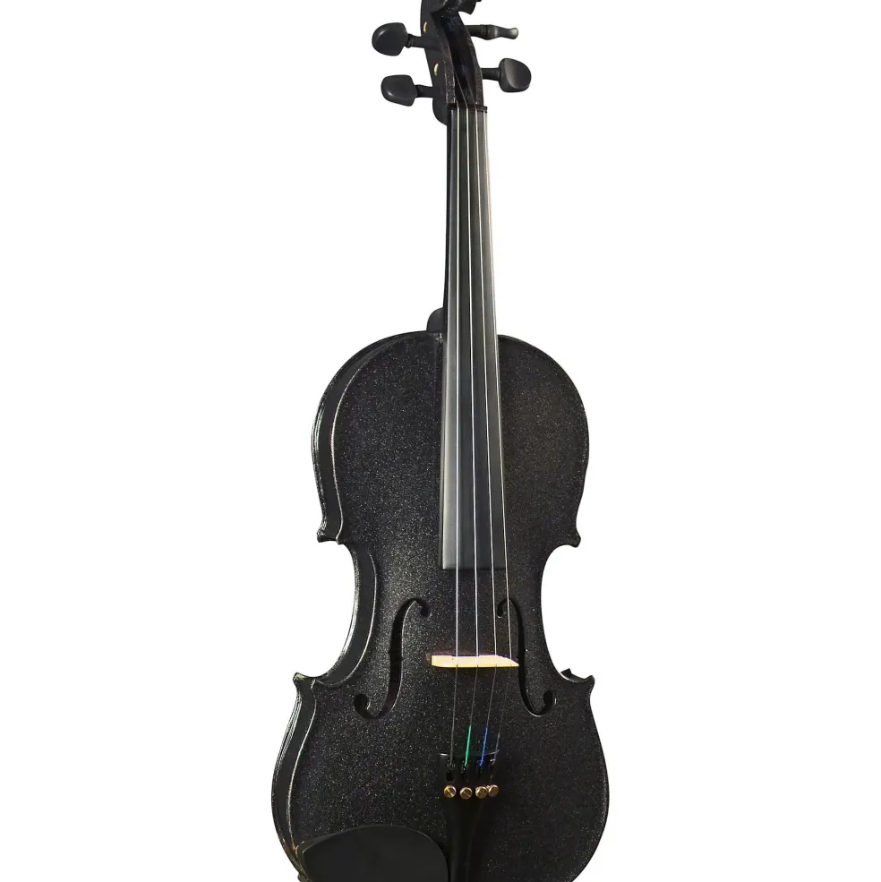 Cremona SV-130BK Series Sparkling Black Violin Outfit 4/4 Size
