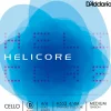 D'Addario Helicore Fourths Tuning Cello D String 4/4 Size, Medium