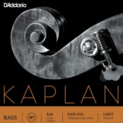 D'Addario Kaplan Series Double Bass String Set 3/4 Size Light