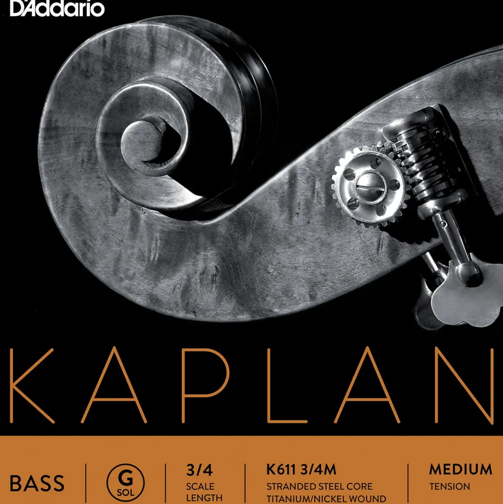 D'Addario Kaplan Series Double Bass G String 3/4 Size Medium