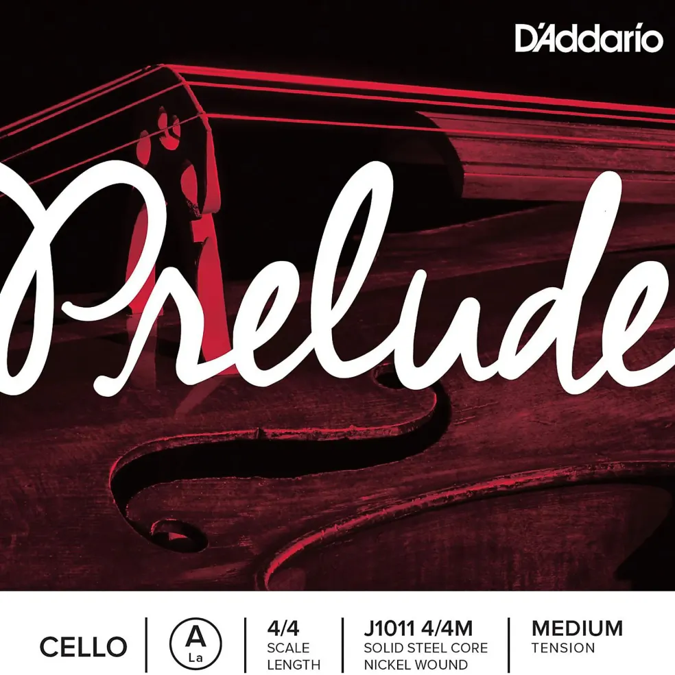 D'Addario Prelude Cello A String 4/4 Size Medium