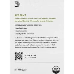 D'Addario Woodwinds Reserve Classic, Bb Clarinet Reed - Box of 10 3
