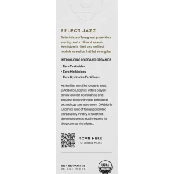 D'Addario Woodwinds Select Jazz Marble Tenor Saxophone Mouthpiece 6