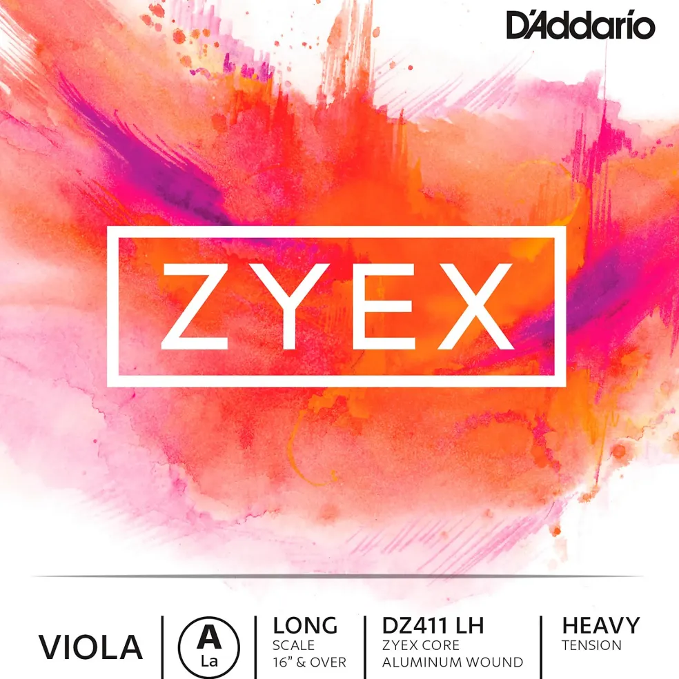 D'Addario Zyex Series Viola A String 16+ Long Scale Heavy