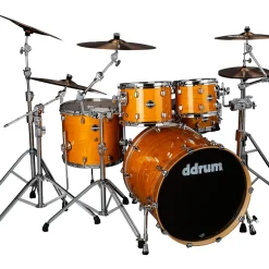 ddrum Dominion Birch 5-Piece Shell Pack With Ash Veneer Gloss Natural