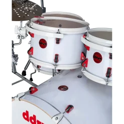 ddrum Hybrid Player 5-Piece Acoustic-Electric Shell Pack White/Red