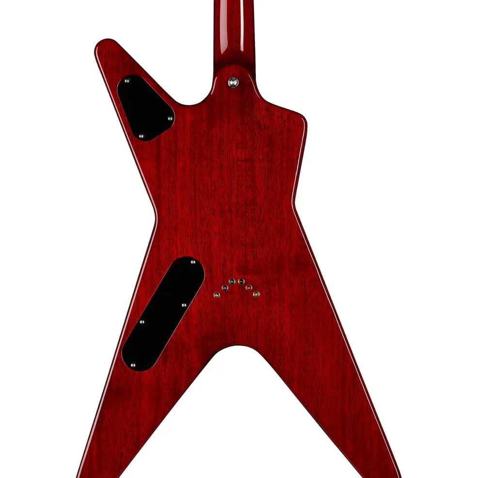 Dean USA Patents Pending ML Flame Top Electric Guitar Trans Cherry Sunburst