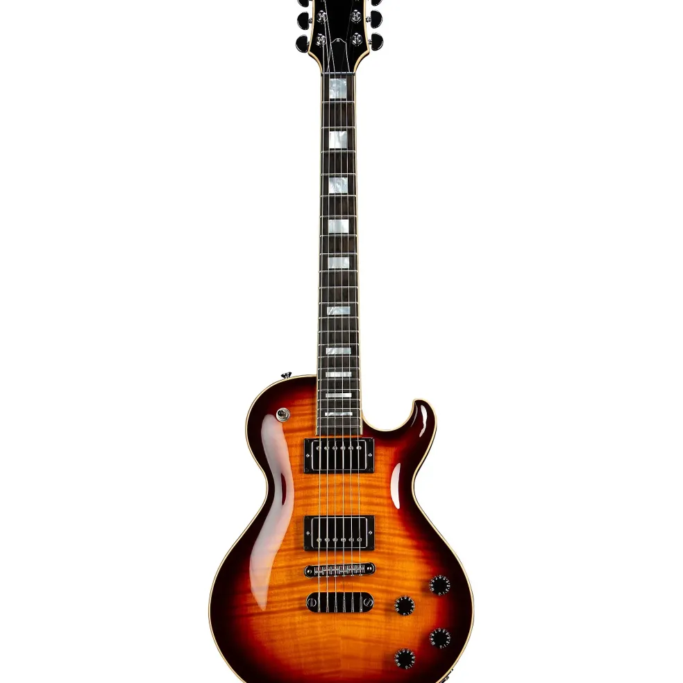Dean USA Thoroughbred Flame Top Electric Guitar Trans Brazilia