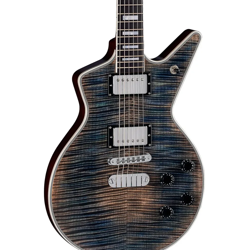 Dean USA Time Capsule Flamed Top Cadillac Electric Guitar Faded Denim