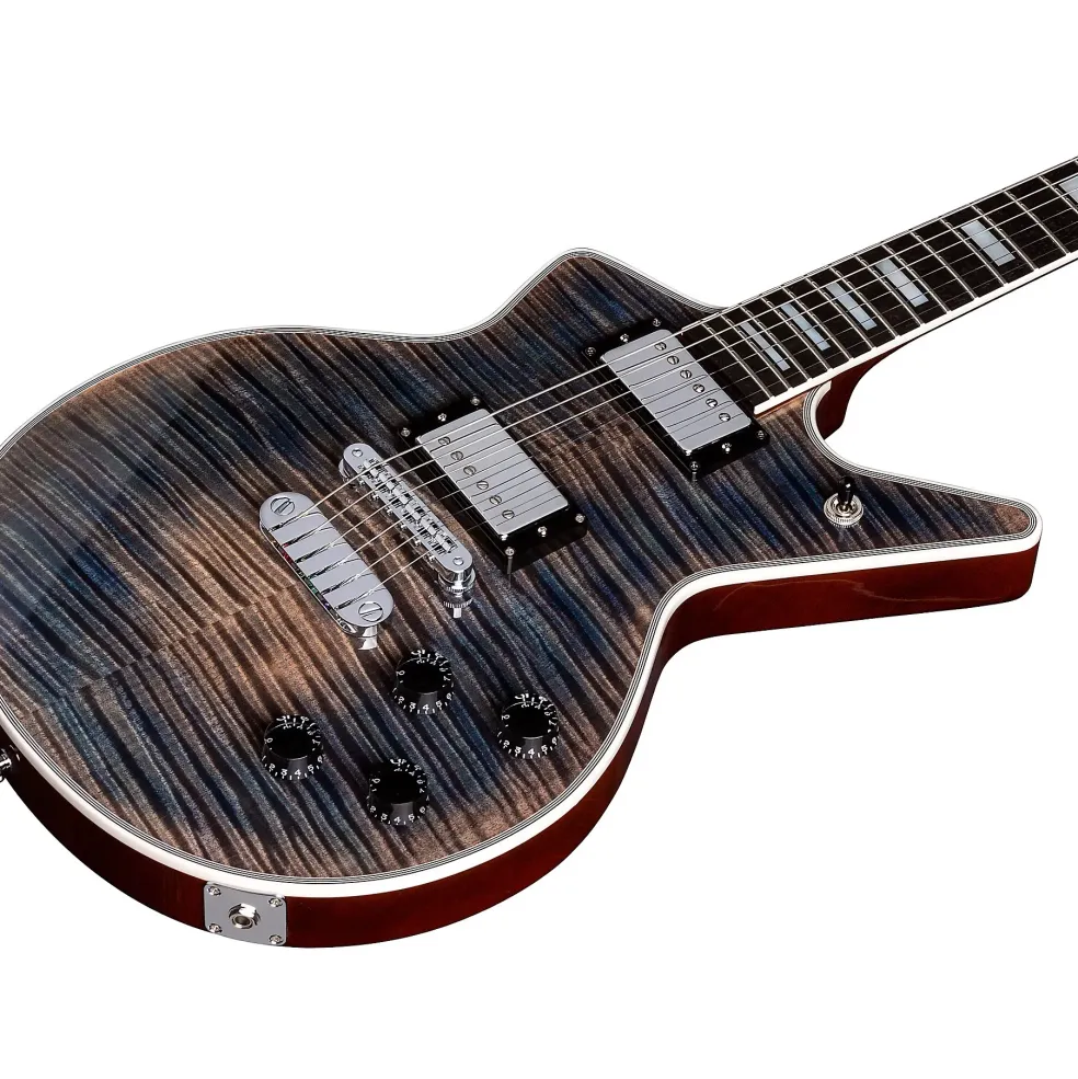 Dean USA Time Capsule Flamed Top Cadillac Electric Guitar Faded Denim
