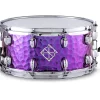 Dixon Cornerstone Titanium-Plated Hammered Steel Snare Drum 14 x 6.5 in. Purple