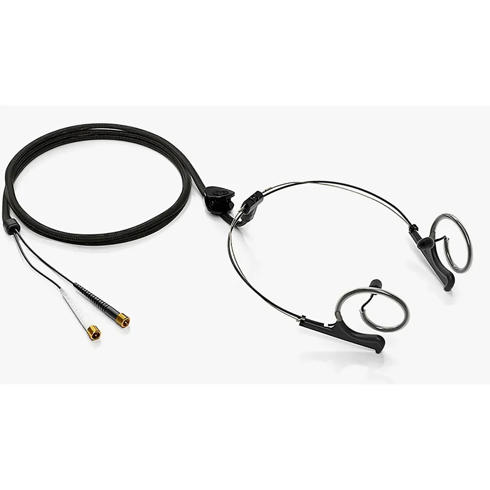 DPA Microphones 4560 CORE Binaural Headset, Normal SPL, Black, MicroDot