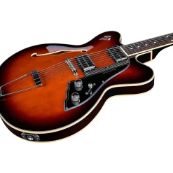 Duesenberg USA Fullerton Hollow Electric Guitar Vintage Burst