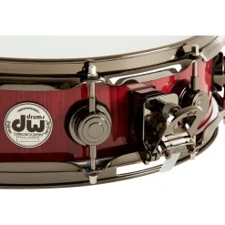 DW Collector's Exotic Purpleheart With Heart Graphic Snare Drum, Black Nickel Hardware 14 x 4 in.