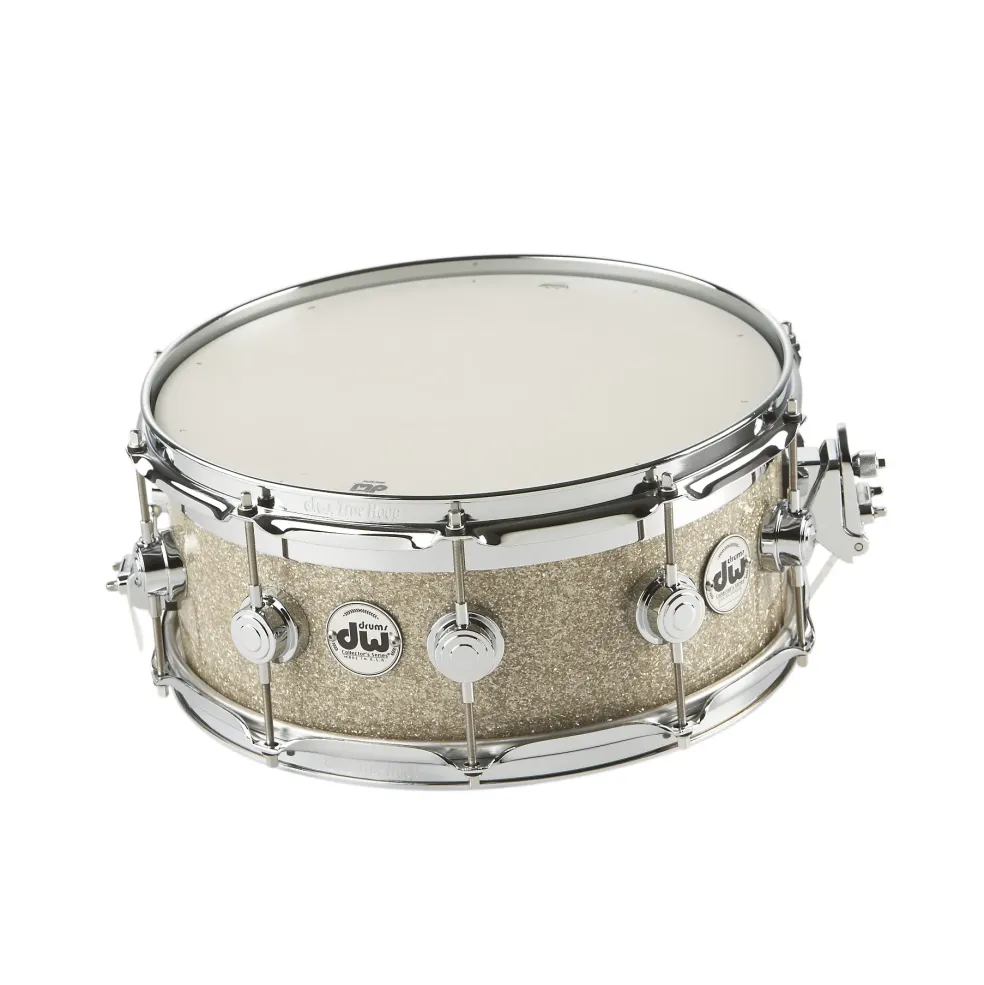 DW Collector's Series FinishPly Top Edge Snare Drum Broken Glass 14x6