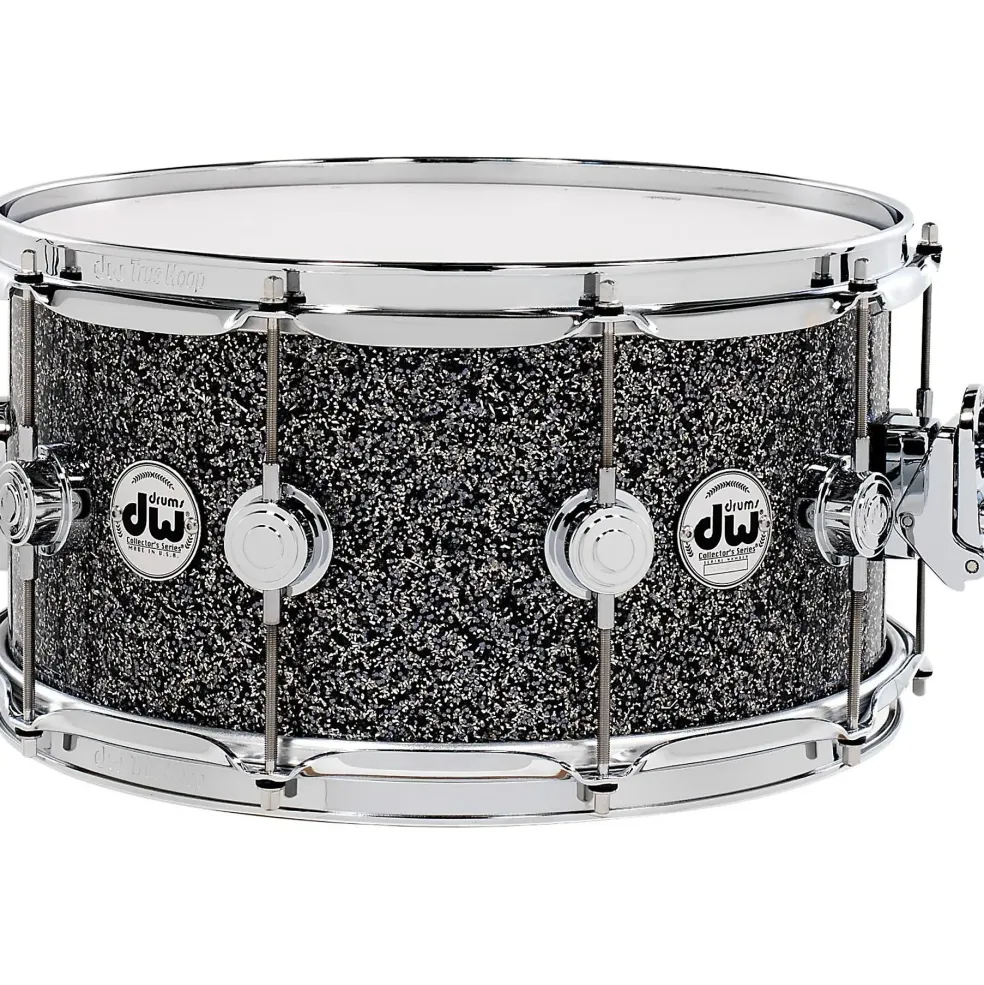DW Collector's Series FinishPly Snare Drum Black Galaxy with Chrome Hardware 14x5.5