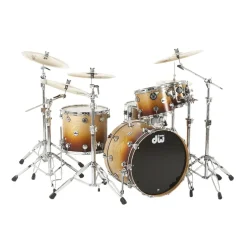 DW Collector's Series 4-Piece FinishPly Teal Glass Shell Pack With Chrome Hardware