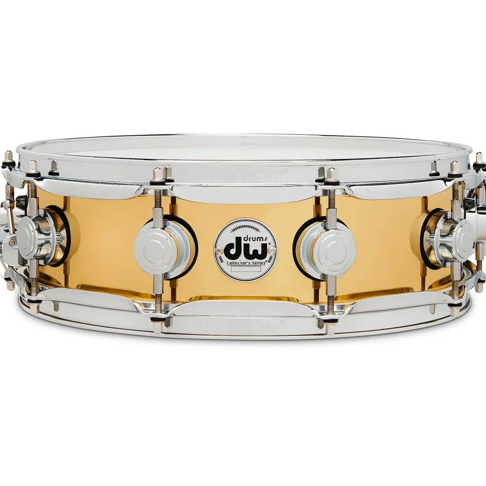 DW Collector's Series Polished Brass Snare Drum 14 x 4 in.