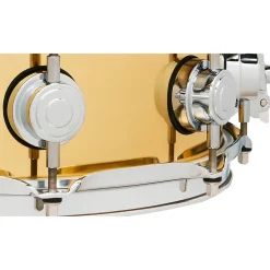 DW Collector's Series Polished Brass Snare Drum 14 x 4 in.