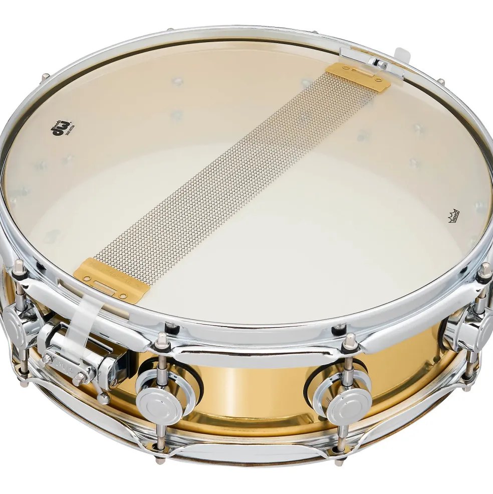 DW Collector's Series Polished Brass Snare Drum 14 x 4 in.
