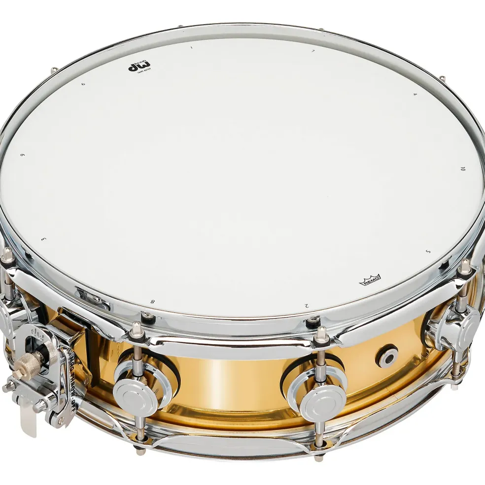 DW Collector's Series Polished Brass Snare Drum 14 x 4 in.