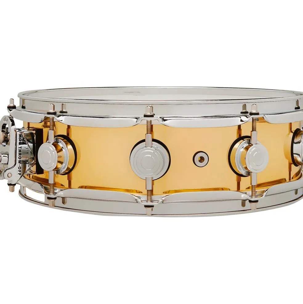DW Collector's Series Polished Brass Snare Drum 14 x 4 in.