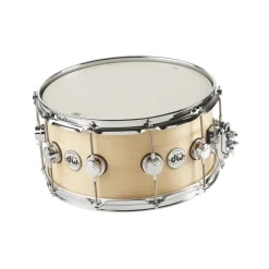 DW Collector's Series Satin Oil Snare Drum Natural with Chrome Hardware 14x7