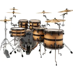 DW Collector's Series Sycamore Ziricote 6-Piece Shell Pack With Chrome Hardware