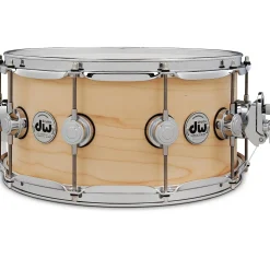 DW Collector's SSC Maple Satin Oil Snare Drum with Chrome Hardware 14 x 6.5 in. Natural